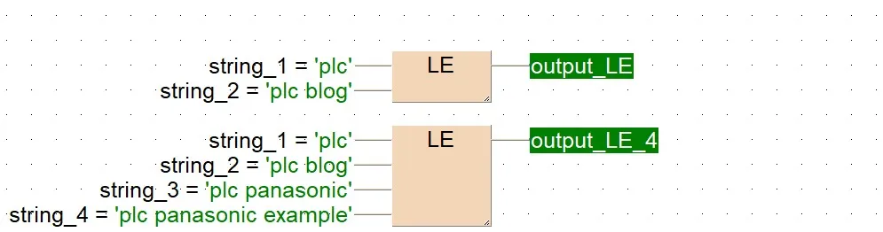img/Panasonic plc string/Panasonic less than or equal to String comparison instructions.webp